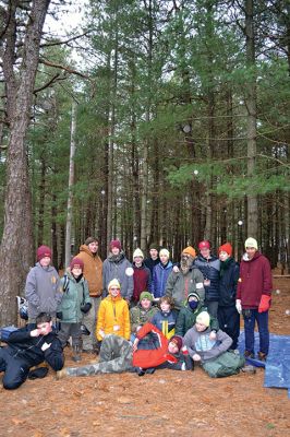 Camp Cachalot
Boy Scout troops from Rochester, Mattapoisett, and Marion participated in the annual Klondike Derby at Camp Cachalot on Saturday, January 19. The event features different competitive tasks to test the participants’ scouting skills. Photos by Michelle Wood
