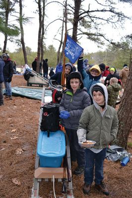 Camp Cachalot
Boy Scout troops from Rochester, Mattapoisett, and Marion participated in the annual Klondike Derby at Camp Cachalot on Saturday, January 19. The event features different competitive tasks to test the participants’ scouting skills. Photos by Michelle Wood
