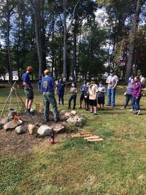 Mattapoisett Scouts
Mattapoisett Scouts held a Scout Camp Fire Day last weekend at Dunseith Gardens. Photos by Wendy Copps
