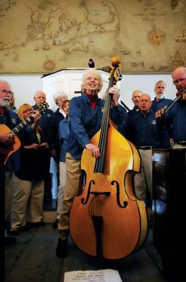 New Bedford Harbor Sea Chantey Chorus 
The New Bedford Harbor Sea Chantey Chorus visited the Mattapoisett Museum and Carriage House on April 21 to share songs that reflect the rich maritime heritage of the region. The chorus of more than 40 members boasts a repertoire including chanteys, ballads, and ditties of sailors, whalers, and coastwise fisherfolk. Photo by Felix Perez. April 25, 2013 edition
