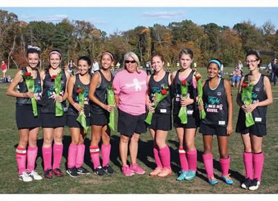 Fight Like a Girl Game
During a week that featured games honoring their respective seniors, the ORR Girl’s Soccer team struggled, while Field Hockey defeated Case 2-1. The victory coincided with the team’s Fight Like a Girl Game, which supported breast cancer awareness with a bake sale and pink ribbons. Photos courtesy Kelly Pacheco
