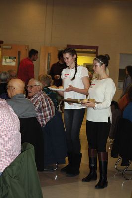 Senior Thanksgiving
Tri-Town seniors enjoyed another savory Thanksgiving dinner at the Old Rochester Regional Junior High School on Sunday, November 17. The annual event is a tradition 26 years strong that allows school staff and eighth-graders the chance to express their gratitude for area seniors and their support for the schools. Photos by Jean Perry
