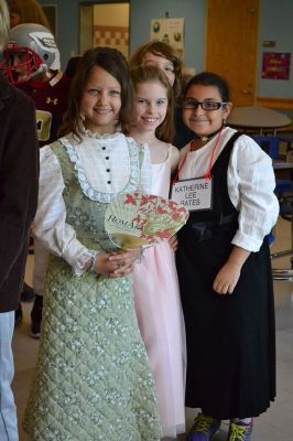 Seniors Appreciation at Center School
One of the highlights of the third-grade school year, students dressed up as famous Americans and treated senior citizens from the Council on Aging to a senior citizen appreciation breakfast the morning of June 6. The third-graders sang patriotic songs like the Star-Spangled Banner and My Country ‘Tis of Thee, dressed as the American figure of their choice. Photo by Jean Perry
