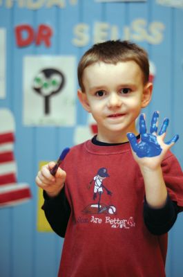 Dr. Suess' Birthday Party
4 year old Drew Castro of Wareham celebrates Dr. Suess' Birtday at Shining Tides in Mattapoisett on March 8th. (Photo by Felix Perez)
