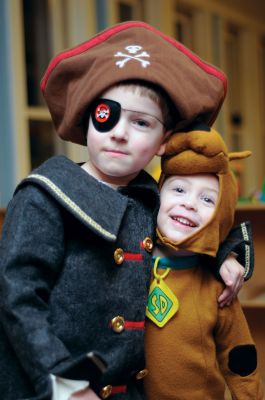 Dr. Suess' Birthday Party
5 year old Logan Maher with his 3 year old little brother Landon. (Photo by Felix Perez)
