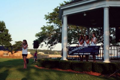 Summer Concert
The Showstoppers closed out the Seaport Village Summer Concert Series at Mattapoisett's Shipyard Park on Saturday evening, September 5. The event brought several hundred people to the Mattapoisett waterfront for a family friendly, fun filled evening of entertainment as the talented young singers performed popular hits and Broadway standards while many in the audience ate picnic suppers. Photo by Robert Chiarito
