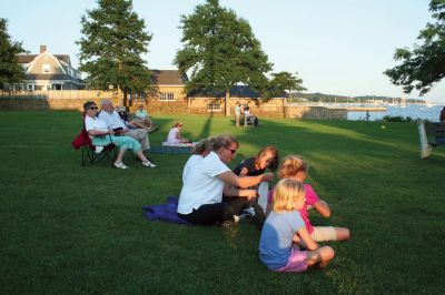 Summer Concert
The Showstoppers closed out the Seaport Village Summer Concert Series at Mattapoisett's Shipyard Park on Saturday evening, September 5. The event brought several hundred people to the Mattapoisett waterfront for a family friendly, fun filled evening of entertainment as the talented young singers performed popular hits and Broadway standards while many in the audience ate picnic suppers. Photo by Robert Chiarito
