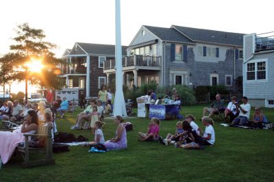 Summer Concert
The Showstoppers closed out the Seaport Village Summer Concert Series at Mattapoisett's Shipyard Park on Saturday evening, September 5. The event brought several hundred people to the Mattapoisett waterfront for a family friendly, fun filled evening of entertainment as the talented young singers performed popular hits and Broadway standards while many in the audience ate picnic suppers. Photo by Robert Chiarito
