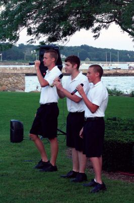 Summer Concert
The Showstoppers closed out the Seaport Village Summer Concert Series at Mattapoisett's Shipyard Park on Saturday evening, September 5. The event brought several hundred people to the Mattapoisett waterfront for a family friendly, fun filled evening of entertainment as the talented young singers performed popular hits and Broadway standards while many in the audience ate picnic suppers. Photo by Robert Chiarito
