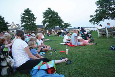 Summer Concert
The Showstoppers closed out the Seaport Village Summer Concert Series at Mattapoisett's Shipyard Park on Saturday evening, September 5. The event brought several hundred people to the Mattapoisett waterfront for a family friendly, fun filled evening of entertainment as the talented young singers performed popular hits and Broadway standards while many in the audience ate picnic suppers. Photo by Robert Chiarito
