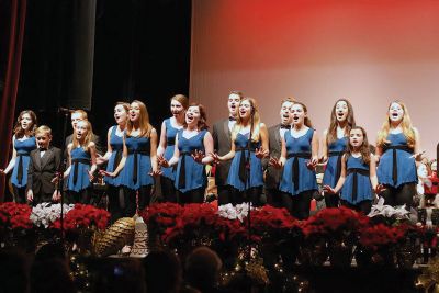 Showstoppers
The Showstoppers delighted audience members once again at the New Bedford Symphony Orchestra’s Holiday Pops Concert on Saturday, December 19 at the Zeiterion Theatre. As Maestro MacKenzie publicly declared, the invitation to have them return this year was a ‘no-brainer.’ "The Showstoppers knocked our socks off!" Photo courtesy Kelly Zucco
