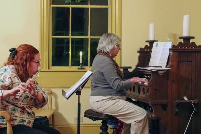 Tinkhamtown Chapel
Tinkhamtown Chapel in Mattapoisett was host to the annual Christmas Carol Sing-A-Long event on December 17, after which attendees enjoyed refreshments next door at the Sewing Circle building. Photos by Robert Price
