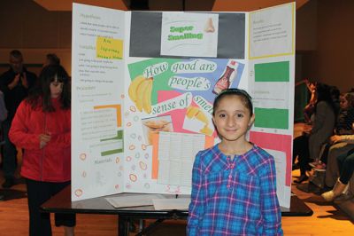 Sippican School Science Fair
Sippican School students presented their answers to the probing questions of life such as what’s in your snack foods and which helmet protects your melon the best during the April 6 annual Sippican School Science Fair. Photos by Jean Perry
