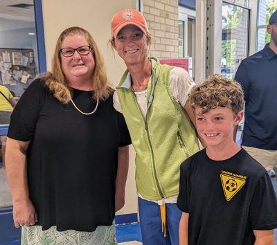 Sippican Elementary School
Sippican Elementary School held its Open House on Monday night, where faculty and staff were on hand to greet both new students and those returning with their families. Principal Marla Sirois is with parent Anna Ward and Grade 6 student Ollie Ward. Volunteers at Sippican Elementary (VASE) members present included president Johanna Vergoni, vice president Barbara Moody and Kerry Milhench of the Sixth Grade parent group. 
