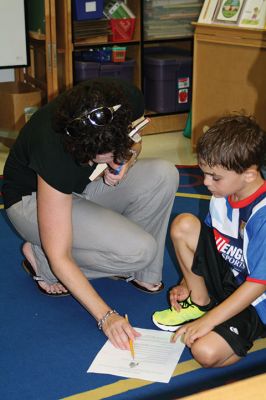 Sippican School Open House
Sippican School students had the chance to meet their teachers and discover their classrooms on August 31, the final day of school vacation. Each teacher devised their own scavenger hunt for the kids that helped the students discover their classrooms. Some older students were eager to find their desks and begin stocking them with brand new school supplies in anticipation of the big day. Photos by Jean Perry
