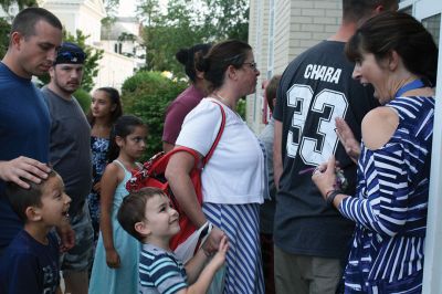 Back to School 
Parents and students waited excitedly outside the Sippican School doors on Monday night, waiting to attend the annual Open House when students get to meet their new teachers and view their new classrooms. Photos by Jean Perry
