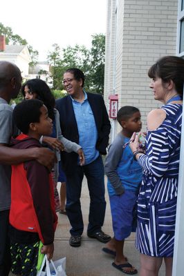 Back to School 
Parents and students waited excitedly outside the Sippican School doors on Monday night, waiting to attend the annual Open House when students get to meet their new teachers and view their new classrooms. Photos by Jean Perry
