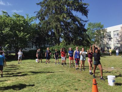 Sippican School Field Day 
A huge thanks to Coach O. for all of the planning and preparation for Sippican School Field Day this year. Each grade level enjoyed a half-day of group activities. Students from the high school came to help. Photos courtesy Tanya Ambrosi
