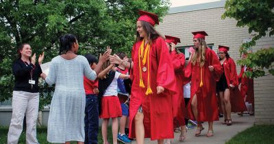 Senior Walk
Former Sippican School seniors of the Class of 2016 re-visited the school for one last time as students on Friday, June 3 during the “Senior Walk.” ORR graduating seniors of Mattapoisett and Rochester also visited their respective elementary schools greeted with applause from students and staff as they paraded through the halls of time that led them to this milestone in their lives. Photos by Erin Bednarczyk
