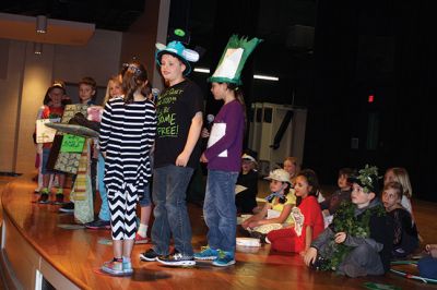 Vocabulary Day
Sippican School on April 16 celebrated its annual Vocabulary Day, with students dressed as their chosen vocabulary word and presenting its definition before the entire school at the all school meeting that afternoon. Photos by Jean Perry
