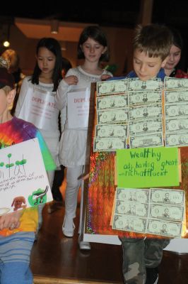 Vocabulary Day
Sippican School on April 16 celebrated its annual Vocabulary Day, with students dressed as their chosen vocabulary word and presenting its definition before the entire school at the all school meeting that afternoon. Photos by Jean Perry
