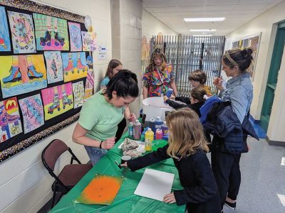 Arts in Action
Sippican Elementary School students participated in the annual "Arts in Action" show last week. During the event, younger attendees enjoyed a series of crafting table activities, including painting, weaving, creating sculptures and much more. Approximately 800 pieces of art were displayed at the show with each student in grades K-6 having at least one piece chosen for display. Photos courtesy ORR District
