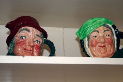 Sippican Women's Club
Two friendly mugs sit on a shelf and over the look the finger foods and friendly conversation at a February 12, 2010 Sippican Womens Club meeting. Photo by Anne OBrien-Kakley.
