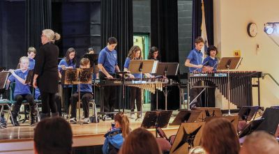 2018 Winter Concert
Sippican Elementary School's All-Purpose Room was a cozy venue as family members gathered for the 2018 Winter Concert on January 17. The Sippican Chorus, under the direction of Patricia Richard, was followed by the Sippican Band under the direction of instrumental music teacher Hannah Moore, also serving as emcee. Selections spanned a range of genres from traditional winter celebratory, to patriotic, and 21st-century pop. Photos by Erin Bednarczyk
