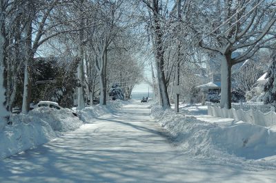 Blizzard of 2013
The snow covered streets of Mattapoisett. Photo by Anne Snith.
