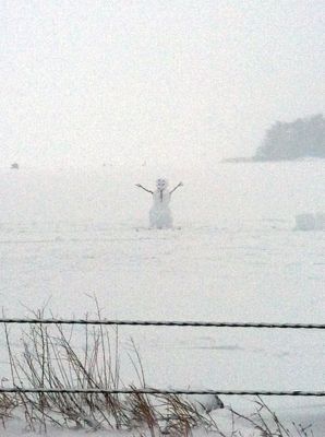 Snowman
This snowman was spotted guarding Snipatuit Pond Photo by Kristen Mathieu
