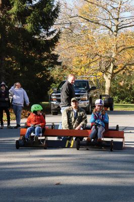 Soapbox Derby
November 2 was the day of Marion Cub Scout Pack 32’s Annual Soapbox Derby, only this time the pack was joined by Mattapoisett and Rochester Cub Scouts and members of the Saint Gabriel’s Church youth group. Photos by Sandra Frechette
