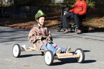 Soapbox Derby
November 2 was the day of Marion Cub Scout Pack 32’s Annual Soapbox Derby, only this time the pack was joined by Mattapoisett and Rochester Cub Scouts and members of the Saint Gabriel’s Church youth group. Photos by Sandra Frechette
