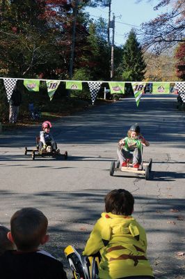 Soapbox Derby
November 2 was the day of Marion Cub Scout Pack 32’s Annual Soapbox Derby, only this time the pack was joined by Mattapoisett and Rochester Cub Scouts and members of the Saint Gabriel’s Church youth group. Photos by Sandra Frechette
