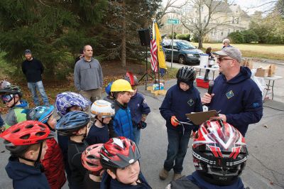 Soapbox Derby 
The Marion Cub Scouts Pack 32 Biennial Soapbox Derby rolled through Holmes Street in Marion on November 14, along with the annual food drive in partnership with the Marion Police and the First Congregational Church of Marion. Over 500 pounds of food were 
