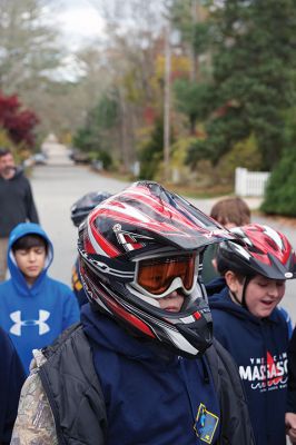 Soapbox Derby 
The Marion Cub Scouts Pack 32 Biennial Soapbox Derby rolled through Holmes Street in Marion on November 14, along with the annual food drive in partnership with the Marion Police and the First Congregational Church of Marion. Over 500 pounds of food were 
