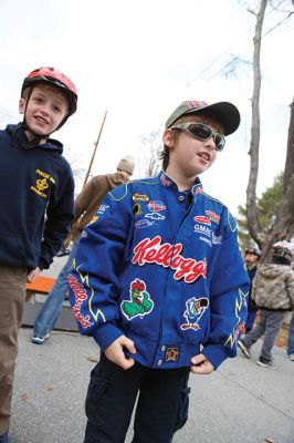 Soapbox Derby 
The Marion Cub Scouts Pack 32 Biennial Soapbox Derby rolled through Holmes Street in Marion on November 14, along with the annual food drive in partnership with the Marion Police and the First Congregational Church of Marion. Over 500 pounds of food were 
