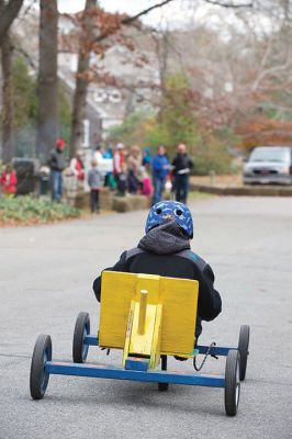 Soapbox Derby 
The Marion Cub Scouts Pack 32 Biennial Soapbox Derby rolled through Holmes Street in Marion on November 14, along with the annual food drive in partnership with the Marion Police and the First Congregational Church of Marion. Over 500 pounds of food were 
