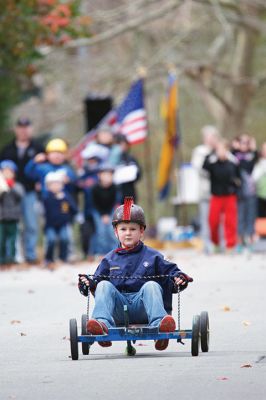 Soapbox Derby 
The Marion Cub Scouts Pack 32 Biennial Soapbox Derby rolled through Holmes Street in Marion on November 14, along with the annual food drive in partnership with the Marion Police and the First Congregational Church of Marion. Over 500 pounds of food were 
