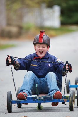 Soapbox Derby 
The Marion Cub Scouts Pack 32 Biennial Soapbox Derby rolled through Holmes Street in Marion on November 14, along with the annual food drive in partnership with the Marion Police and the First Congregational Church of Marion. Over 500 pounds of food were 
