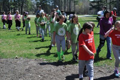 Tri-town Girl’s Softball League
Opening day for the Tri-town Girl’s Softball League was held by Marion Recreation at Washburn Park on Saturday. After a small parade all of the players for each team were introduced and afterwards the teams played games all afternoon. Photos by Kyle DeCicco-Carey 
