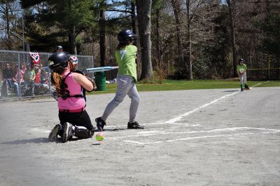 Tri-town Girl’s Softball League
Opening day for the Tri-town Girl’s Softball League was held by Marion Recreation at Washburn Park on Saturday. After a small parade all of the players for each team were introduced and afterwards the teams played games all afternoon. Photos by Kyle DeCicco-Carey 
