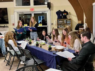 Passover to Passion Seder Supper
Over 65 people participated in the Passover to Passion Seder supper on March 31 at St. Gabriel's Episcopal Church in Marion. It was a great night of learning and eating. There were lots of amazing foods and fellowship. Photo courtesy Tanya Ambrosi
