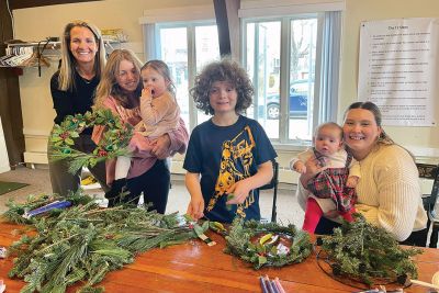 St. Gabriel's Episcopal Church 
St. Gabriel's Episcopal Church of Marion friends and families gathered after the morning service to make advent wreaths. An advent wreath is a circle of greenery, marked by four candles that represent the four Sundays of the season of Advent. An additional candle is lit as each new Sunday is celebrated in Advent. The making of advent wreaths on the first Sunday of Advent has become a tradition for St. Gabriel's Church. Come and join us next year. Photos courtesy of Tanya Ambrosi
