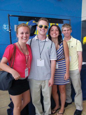 Stay in the Game
A group of 18 student athletes from ORRHS attended the Stay in the Game Conference held at Gillette Stadium on Wednesday, May 30.  The conference focused on the negative effects of driving under the influence and how the students could be positive role models for their fellow peers in the school.  Photo by Denise Mello. 
