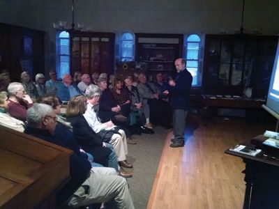 Stone Walls of New England
Dr. Robert Thorson spoke to a full house at the Marion Natural History Museum Friday night. Dr. Thorson spoke about the practical, as well as emotional, reasons why New Englanders love their stone walls. Just looking at a stone wall in its natural landscape can provide an insight into the history of Earth's formation. Stone walls are aesthetically beautiful, give us hints about our past, and provide important habitat functions for both plants and animals. 
