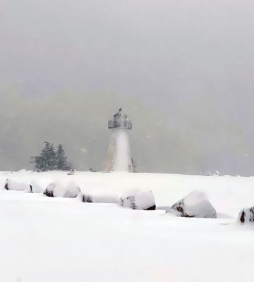 Ned's Point
Same place, same time a day apart, blizzard 2022. Photos by Ellen Scholter
