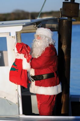 Marion Holiday Stroll 
Each year, Santa arrives for Marion Holiday Stroll festivities on a boat at Barden's Boatyard on Front Street. Photo by Felix Perez.
