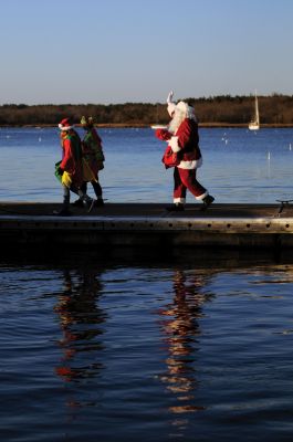 Marion Holiday Stroll 
Each year, Santa arrives for Marion Holiday Stroll festivities on a boat at Barden's Boatyard on Front Street. Photo by Felix Perez.
