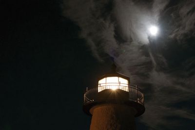 Supermoon Eclipse
A blood red Harvest Moon hangs above Ned’s Point in Mattapoisett where some people had a stellar view of the rare celestial event of a total lunar eclipse of a supermoon. Dozens came to watch the moon on Sunday night as it passed through the Earth’s shadow between 9:07 pm, when the partial eclipse began, and 12:27 am when the spectacle ended. Photo by Colin Veitch
