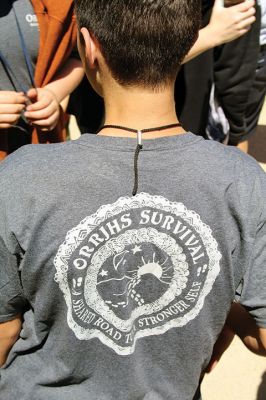 Survival Week 
Survival Week is as much a test of ORR seventh-grade students’ wilderness survival skills as it is a test of their parents’ ability to make the most of the week without their kids. On Sunday, June 9, parents, siblings, and family pets waited eagerly for their children’s arrival from Survival 2019. After a few big hugs, parents whisked their kids away to home and a hot shower. Photos by Jean Perry
